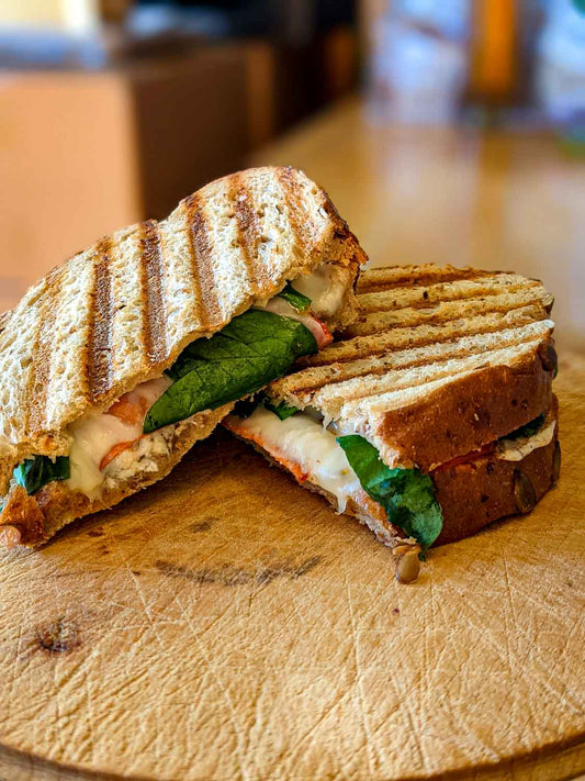 Grilled Cheese and Veg Panini