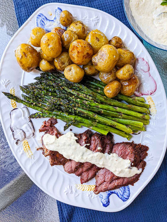 Spice Rubbed Tri-tip with Horseradish Sauce