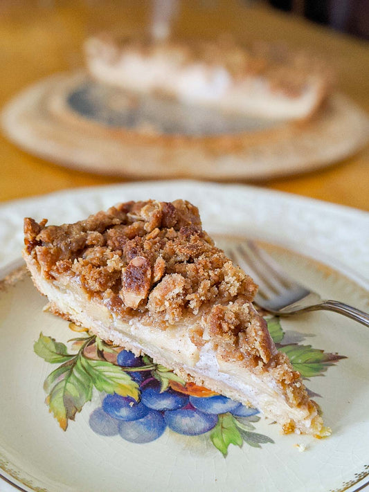 Sour Cream Apple Tart with Brown Sugar Streusel