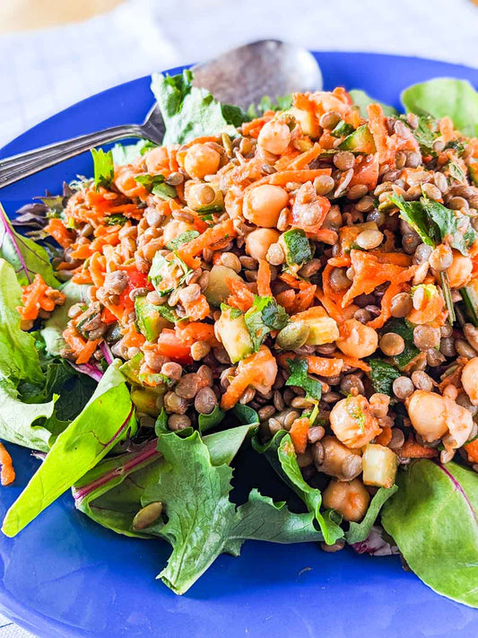 Lentil and Chickpea Power Salad