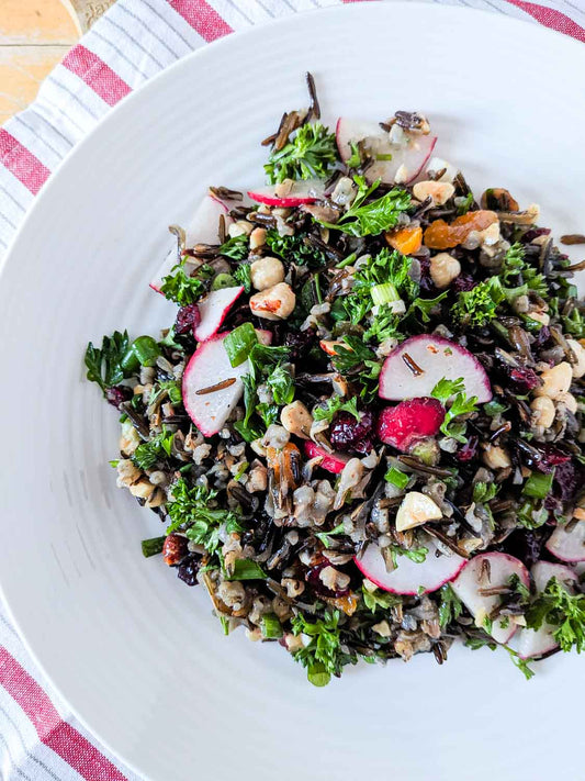 Wild Rice Salad with Dried Fruit and Nuts