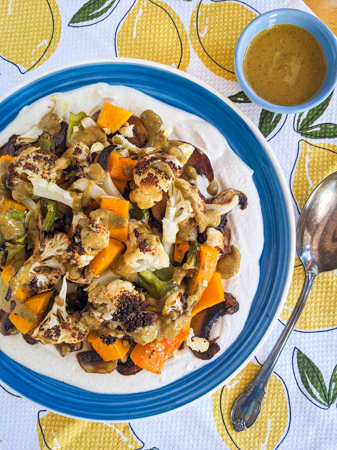 Roasted Vegetables with Sun-Dried Tomato-Cilantro Vinaigrette