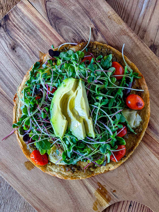 Socca Flatbread Salad